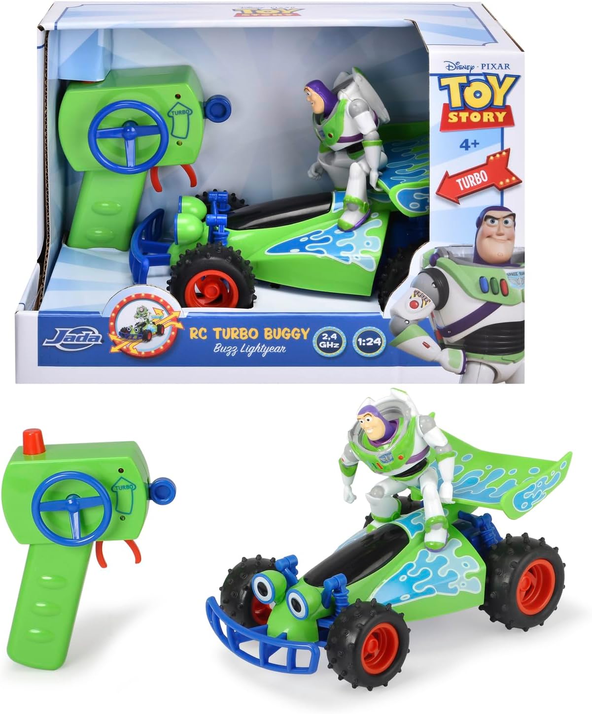 Jada Toys Disney Pixar Toy Story 4 Turbo Buggy BUZZ Radio Control Vehicle