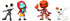 Jada Set of 4 Nightmare Before Christmas 4cm Nanofigures Metalic