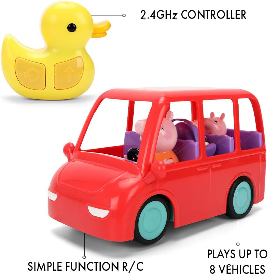 Jada PEPPA PIG RC FAMILY CAR remote control vehicle includes Peppa, Mummy and Evie