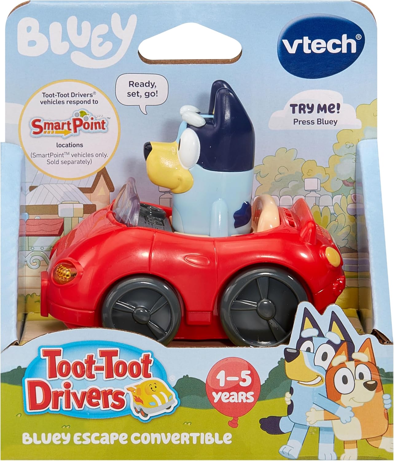 VTech Toot-Toot Drivers Bluey Escape Convertible Interactive Toddler Toy