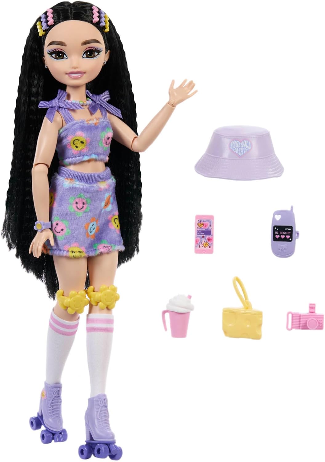 Barbie Dream Besties and Accessories RENEE Posable Roller Skating Fashion Doll