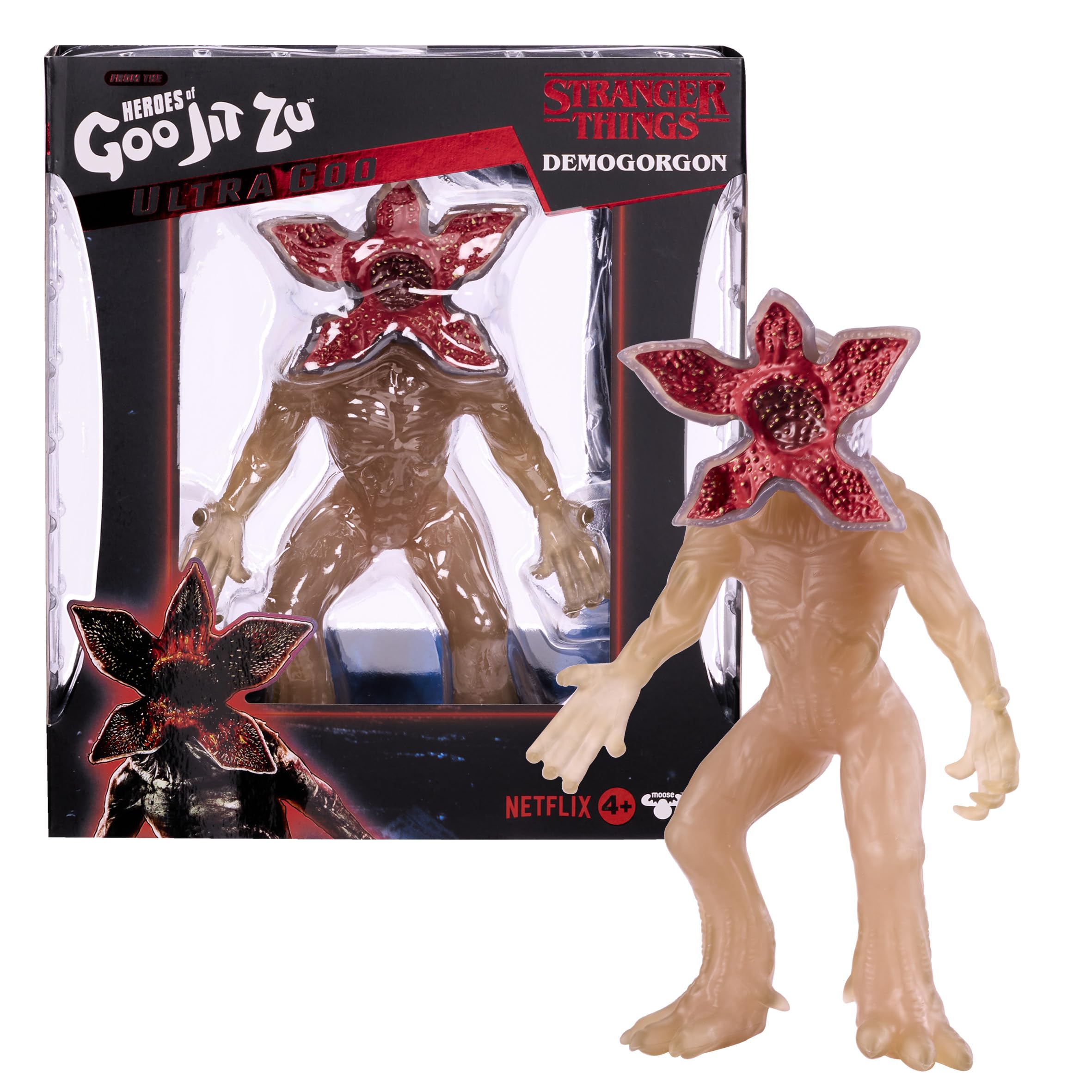 Heroes of Goo Jit Zu Stranger Things Ultra Stretchy 7 Inch Collectible Demogorgon Action Figure