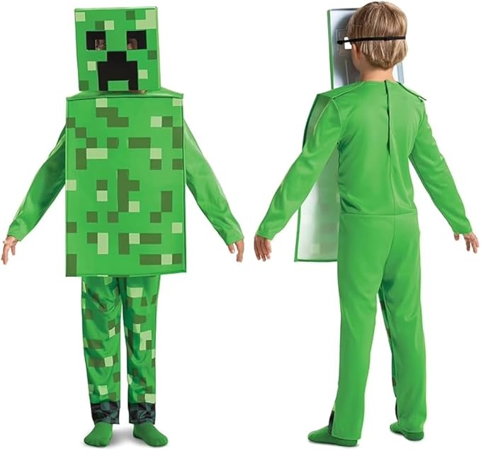 Disguise Minecraft Creeper Costume for Kids  4-6 YEARS