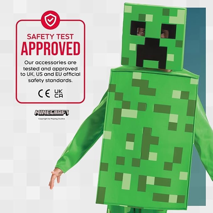 Disguise Minecraft Creeper Costume for Kids  4-6 YEARS