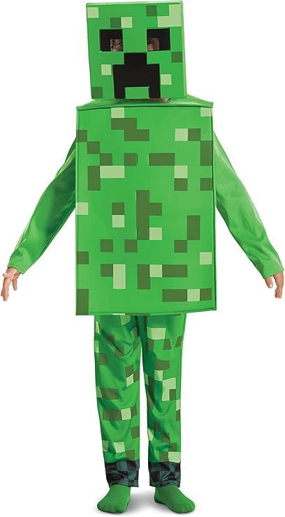 Disguise Minecraft Creeper Costume for Kids  4-6 YEARS