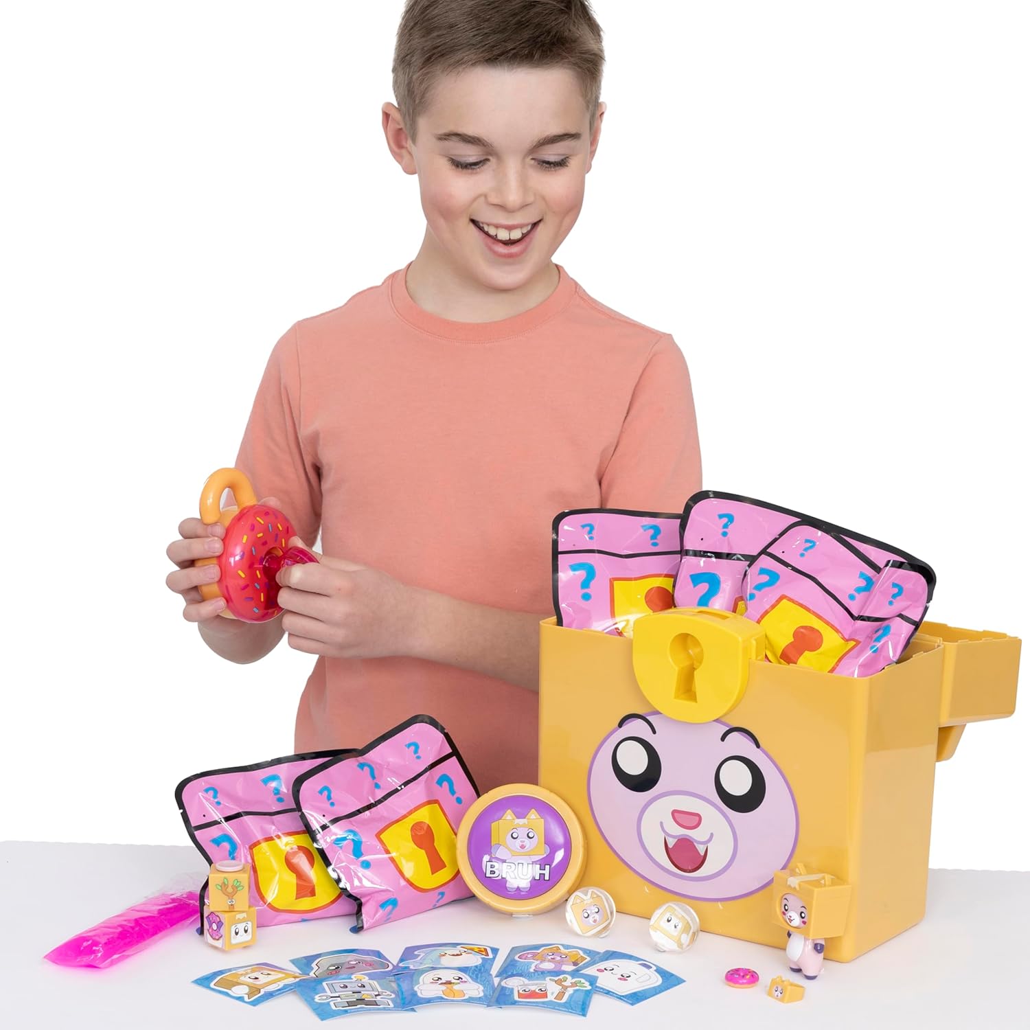 Lankybox Mystery Lock Box Mystery Surprise Giant Box