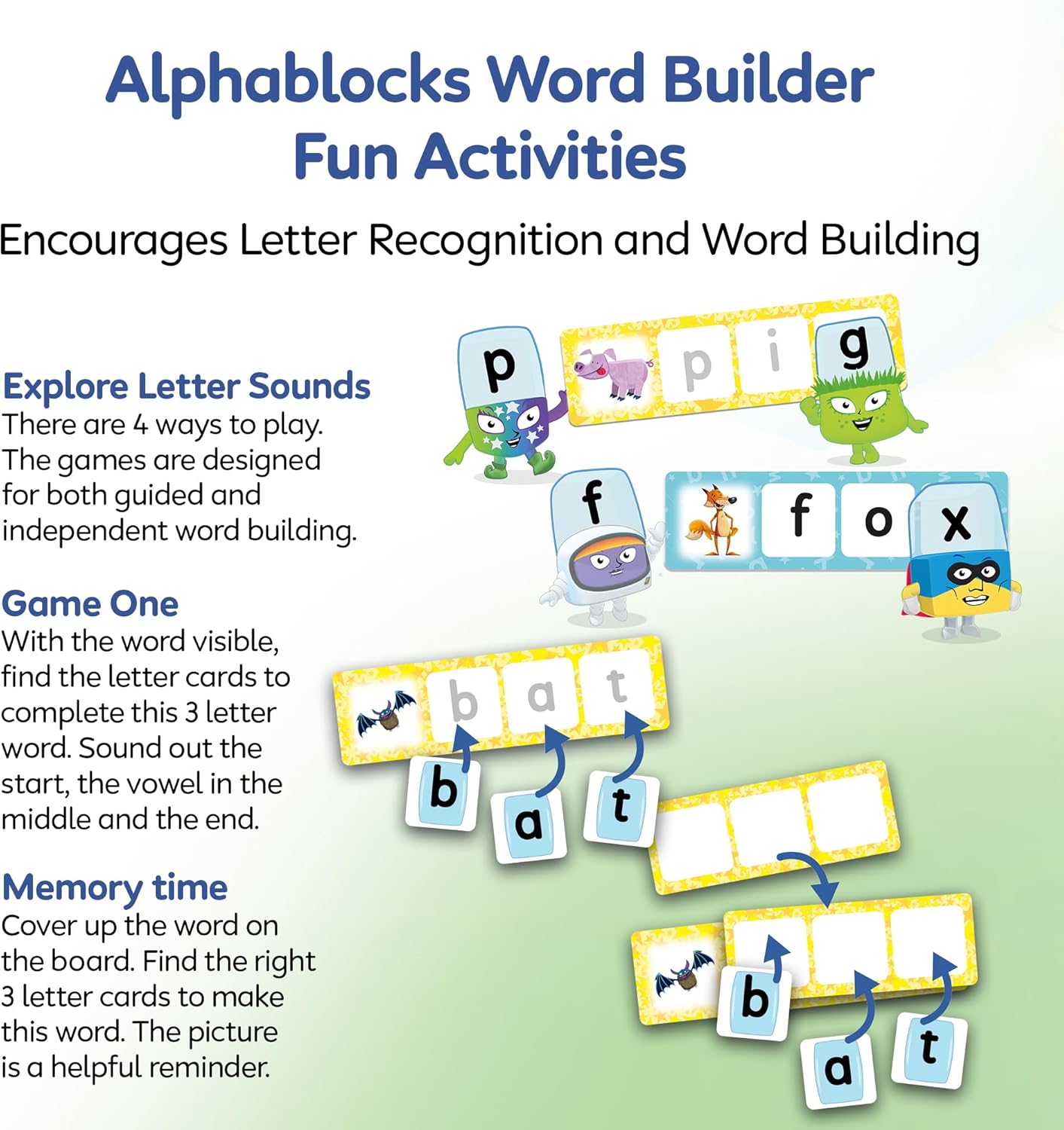 ALPHABLOCKS Word Builder Learning Game