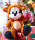 Disney Store Mickey Mouse Reindeer Christmas Festive 2025 Soft Plush Toy 34cm