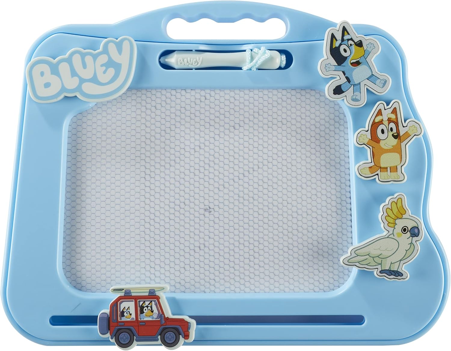 Bluey Travel Magnetic Scribbler pad with Pen and 3 Stamps