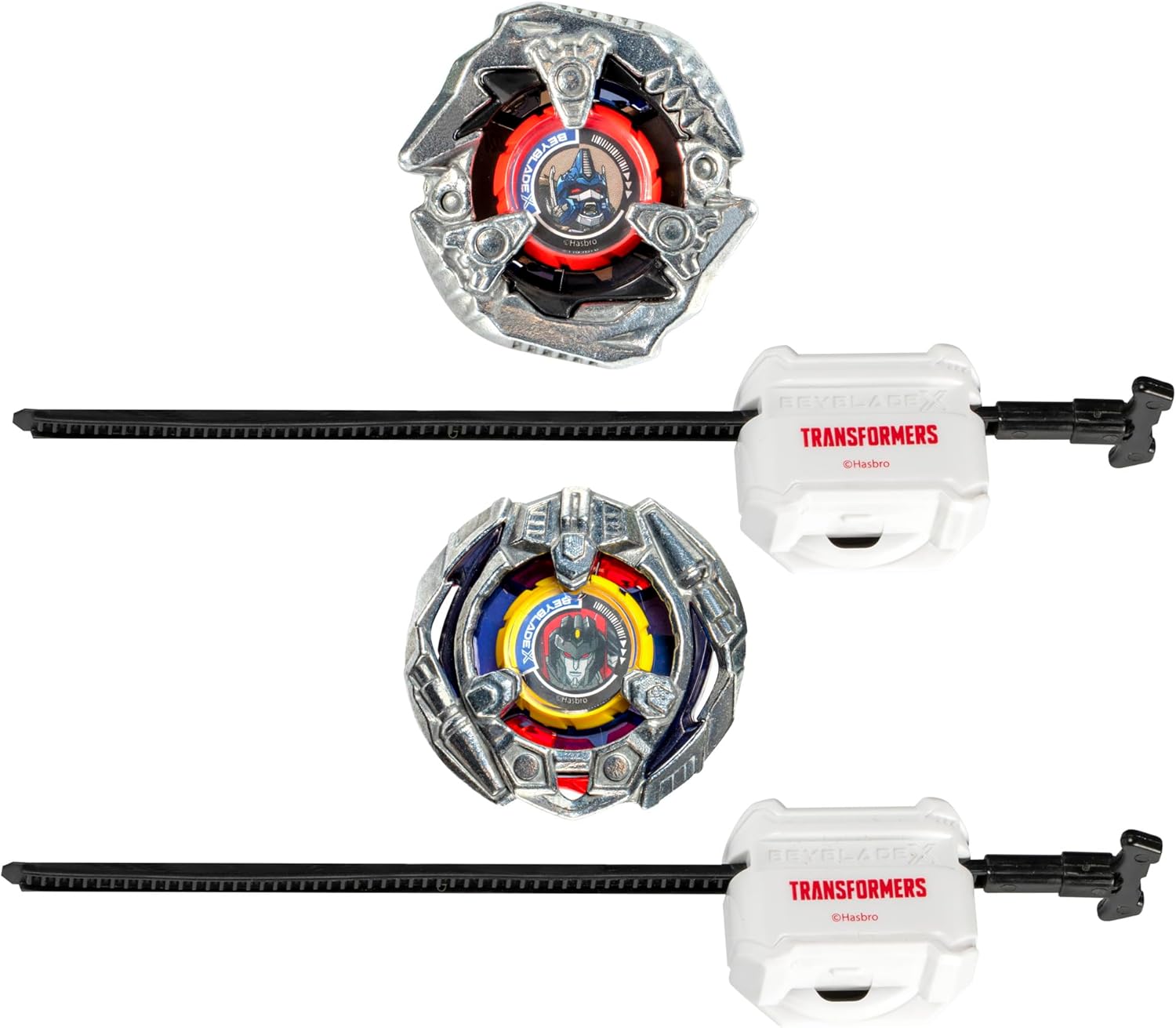 Beyblade X Transformers Collab Optimus Primal 3-60F vs Starscream 3-80N Multipack