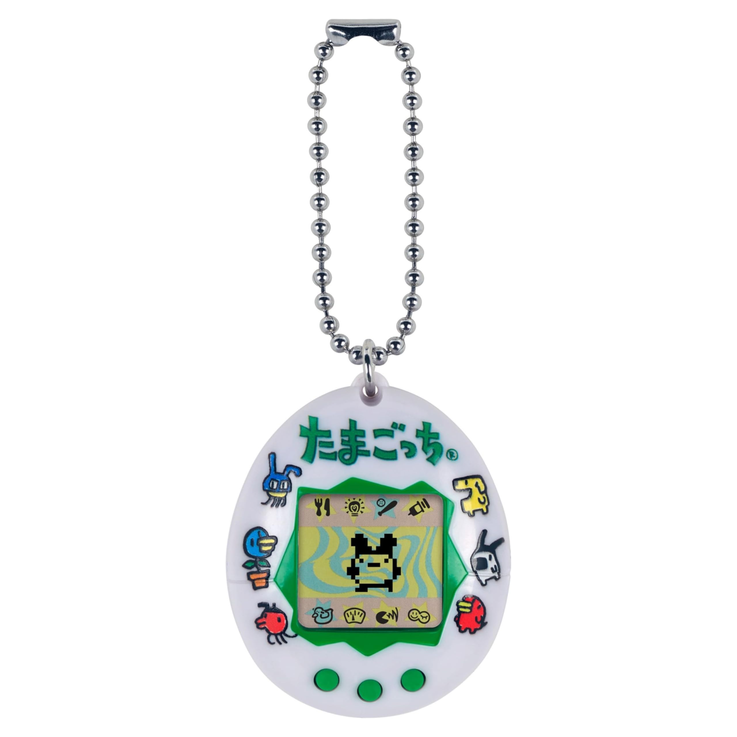 Tamagotchi Original Cyberpet Japan Logo Shell White