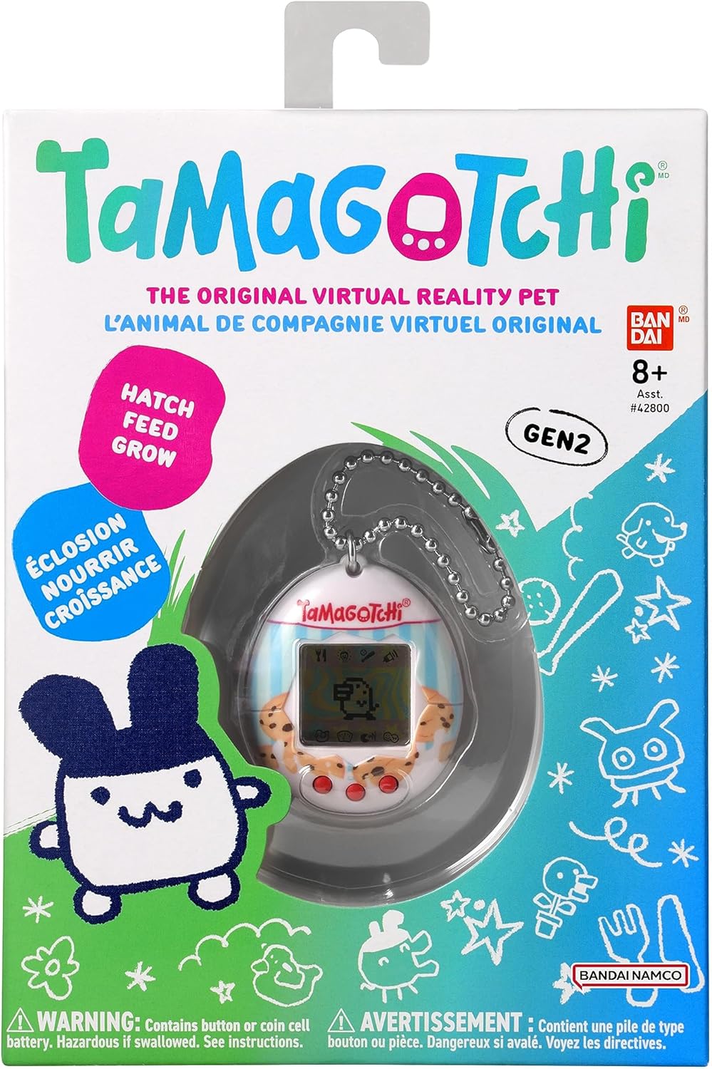 Tamagotchi Original Milk and Cookies Shell Cyber Pet