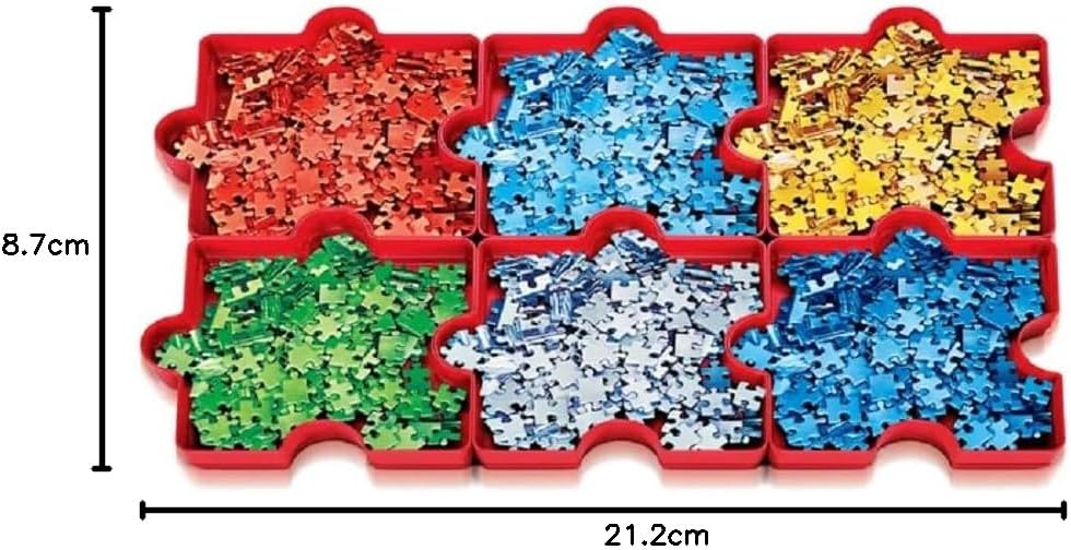 Clementoni Puzzle Sorter 6 Trays for Easy Jigsaw Puzzle Sorting