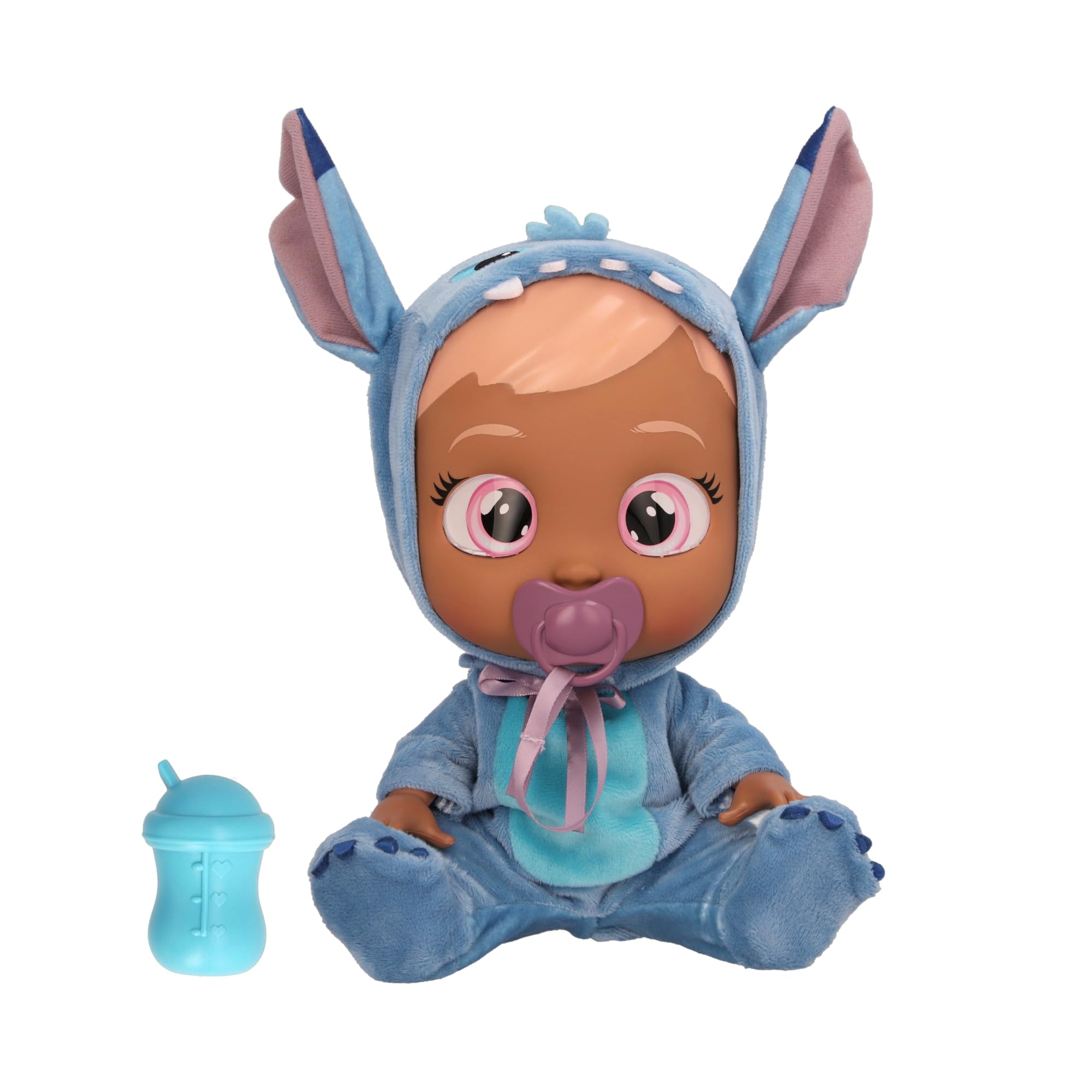 Cry Babies Disney Stitch Doll with Her Personalised Blue Pyjamas