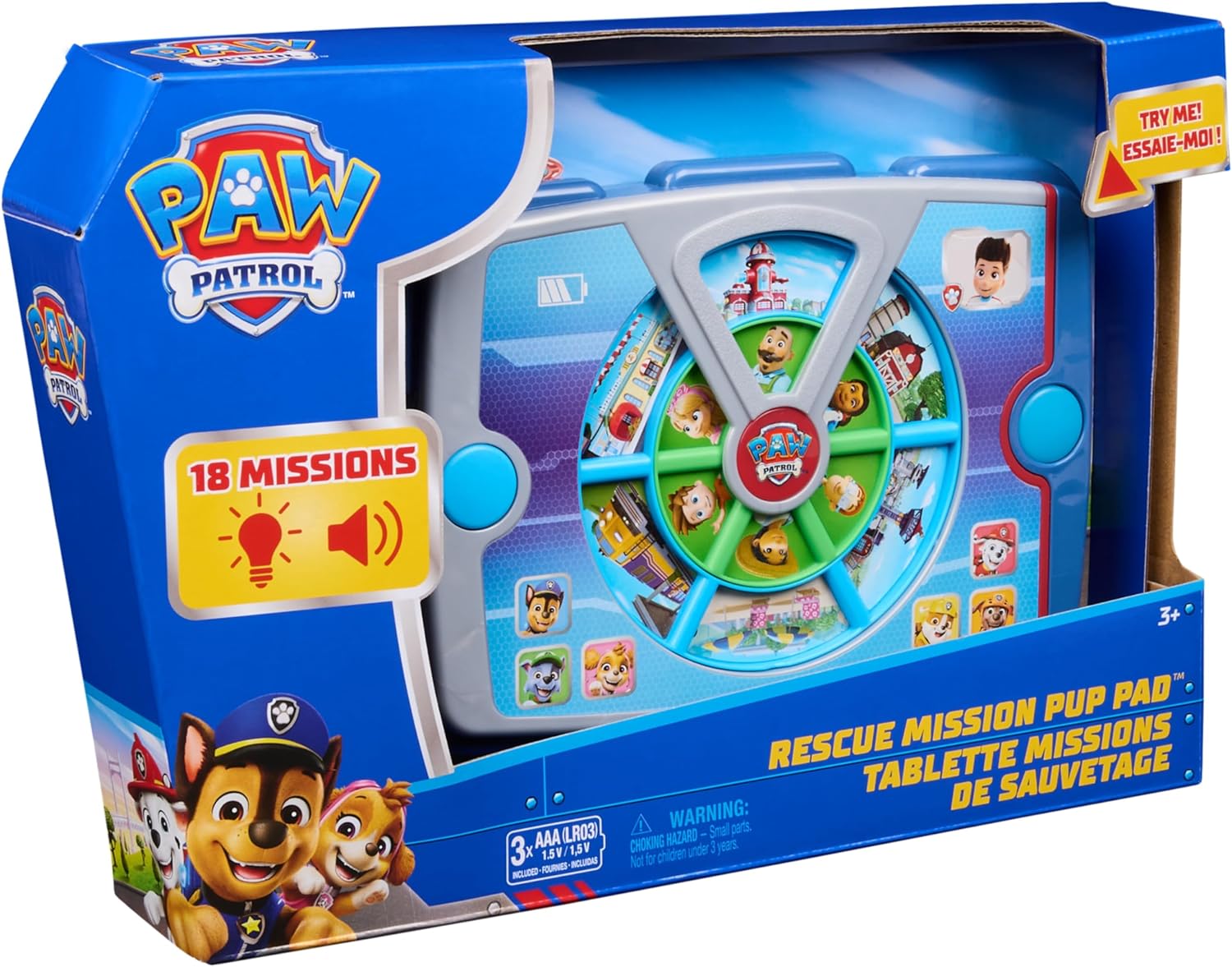 Paw Patrol Academy Rescue Mission Pup Pad, Interactive Toy with Lights