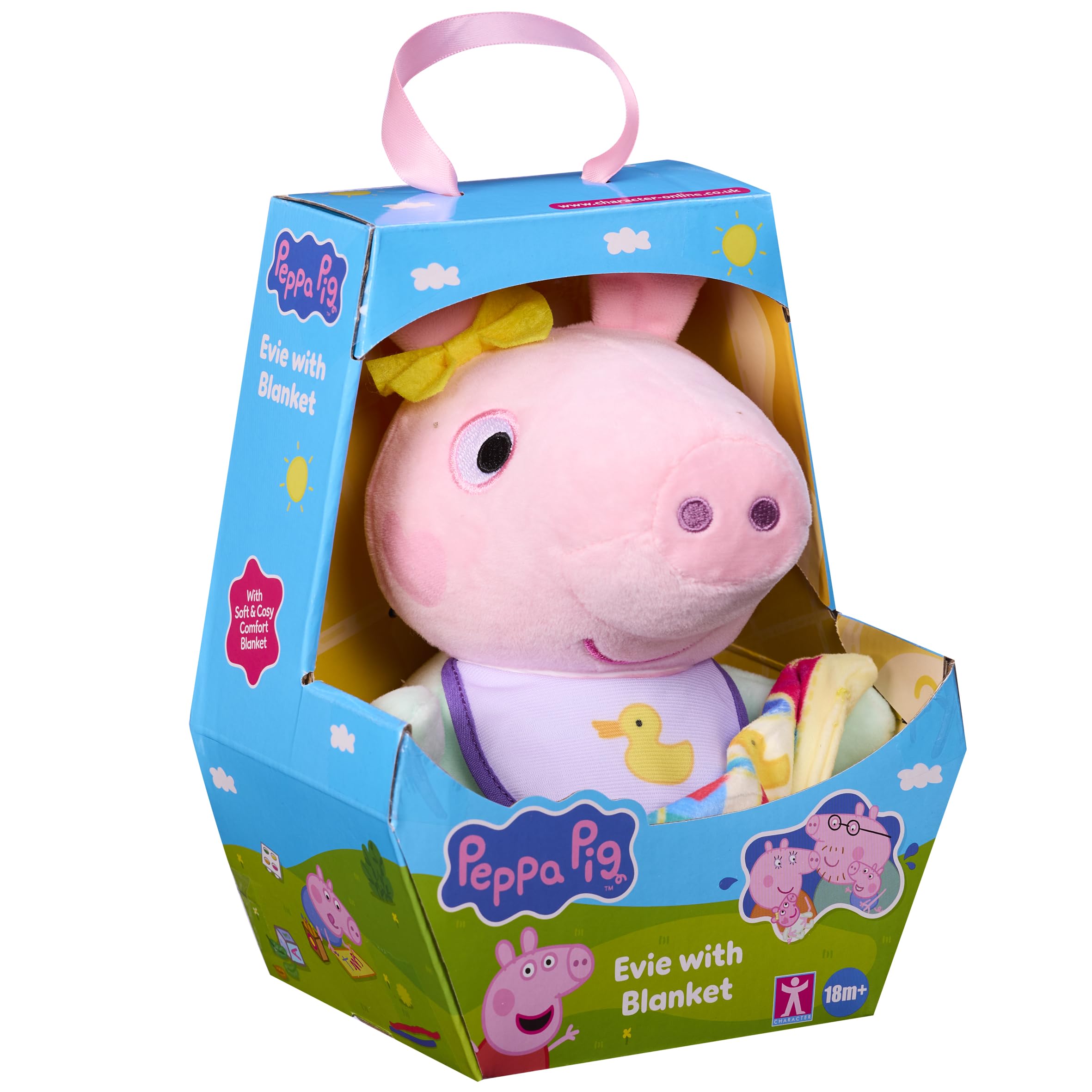 Peppa Pig Baby Evie with Blanket Soft Plush Toy