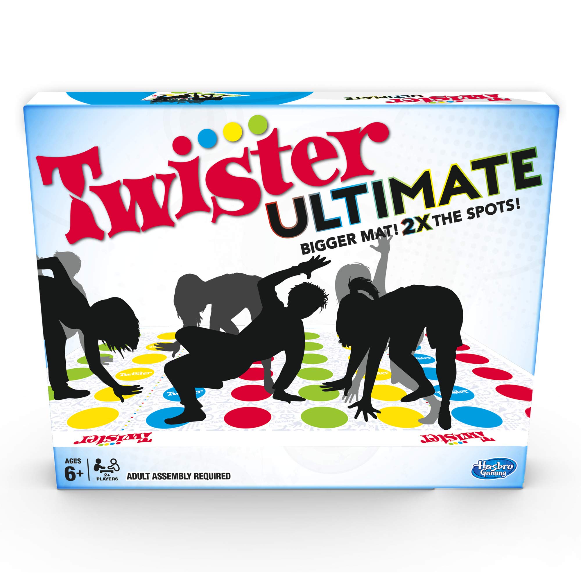 Hasbro Gaming Twister Ultimate Bigger Mat, More Coloured Spots