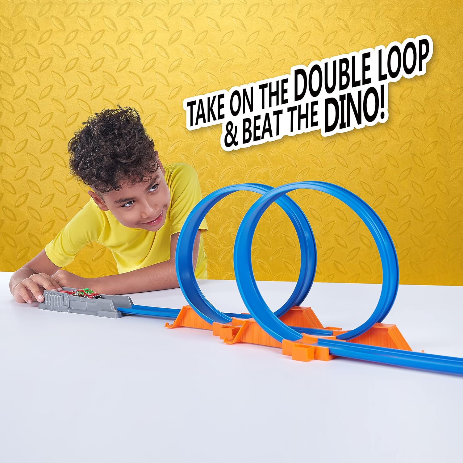 Metal Machines T-Rex Attack Building Trackset with Mini Racing Car