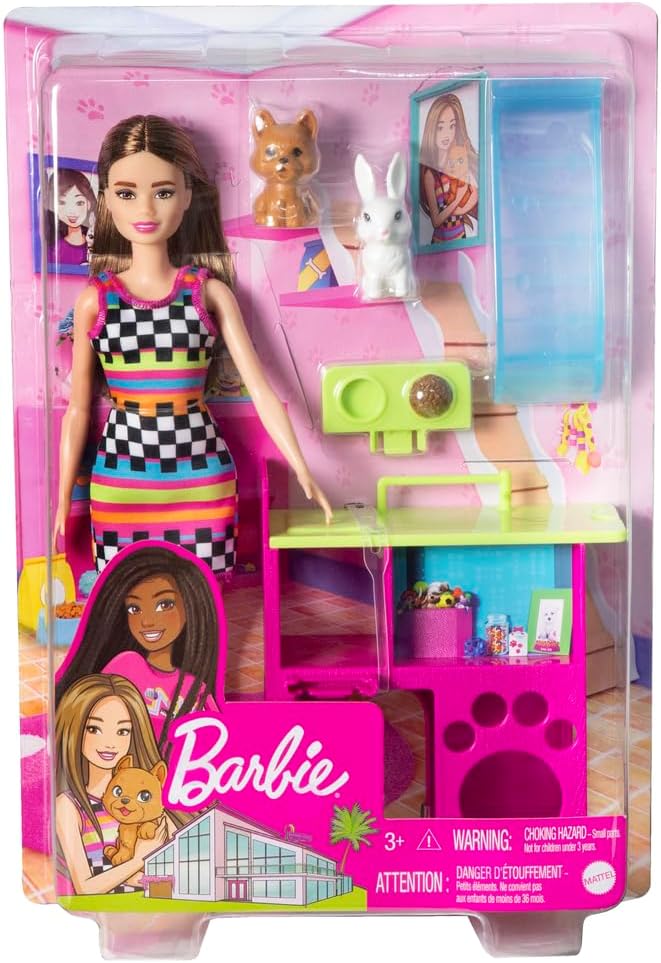 Barbie Mattel Doll Bird with Animals