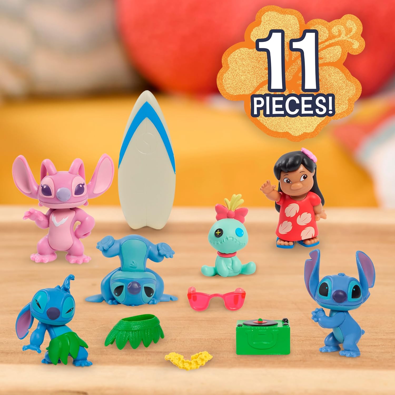 Disney Stitch Collectible Figure Set with Accessories 11 Figurines