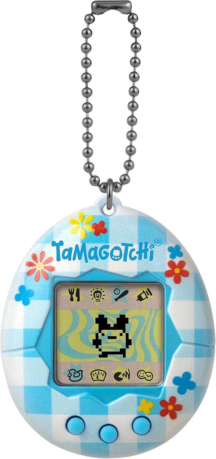 Bandai Tamagotchi Original Flower Gingham Shell Original Cyber Pet