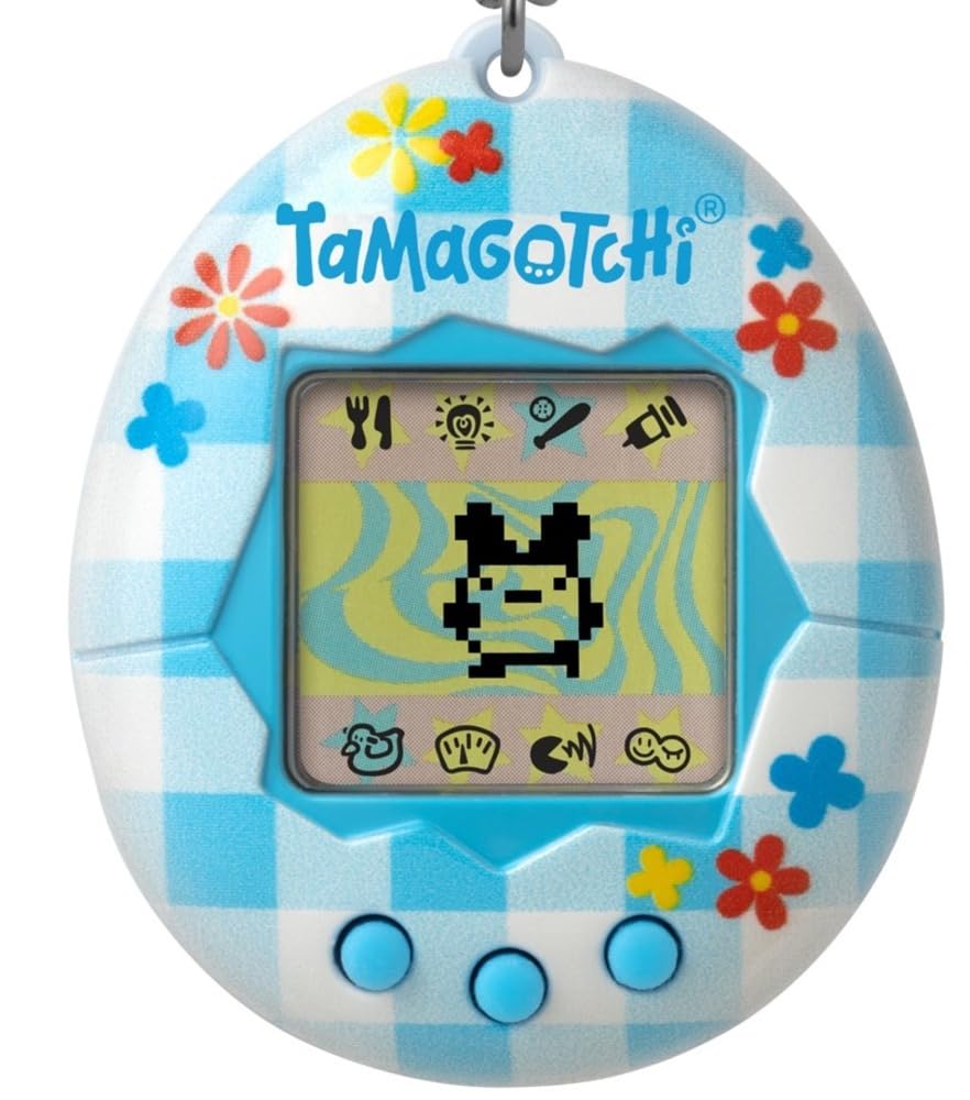 Bandai Tamagotchi Original Flower Gingham Shell Original Cyber Pet