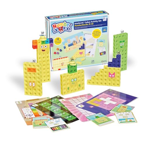 Learning Resources Numberblocks MathLink Cubes 31-40 Activity Set
