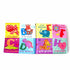 Set of 4 Baby Bath Books First Words ABC Letters & Numbers