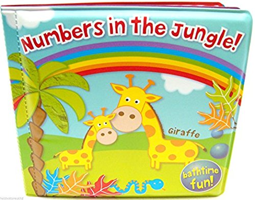 Set of 4 Baby Bath Books First Words ABC Letters & Numbers