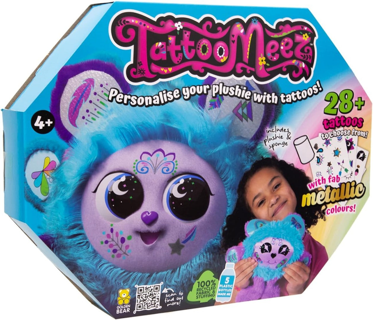 TattooMeez Metallic, craft kit to create a personalised bear