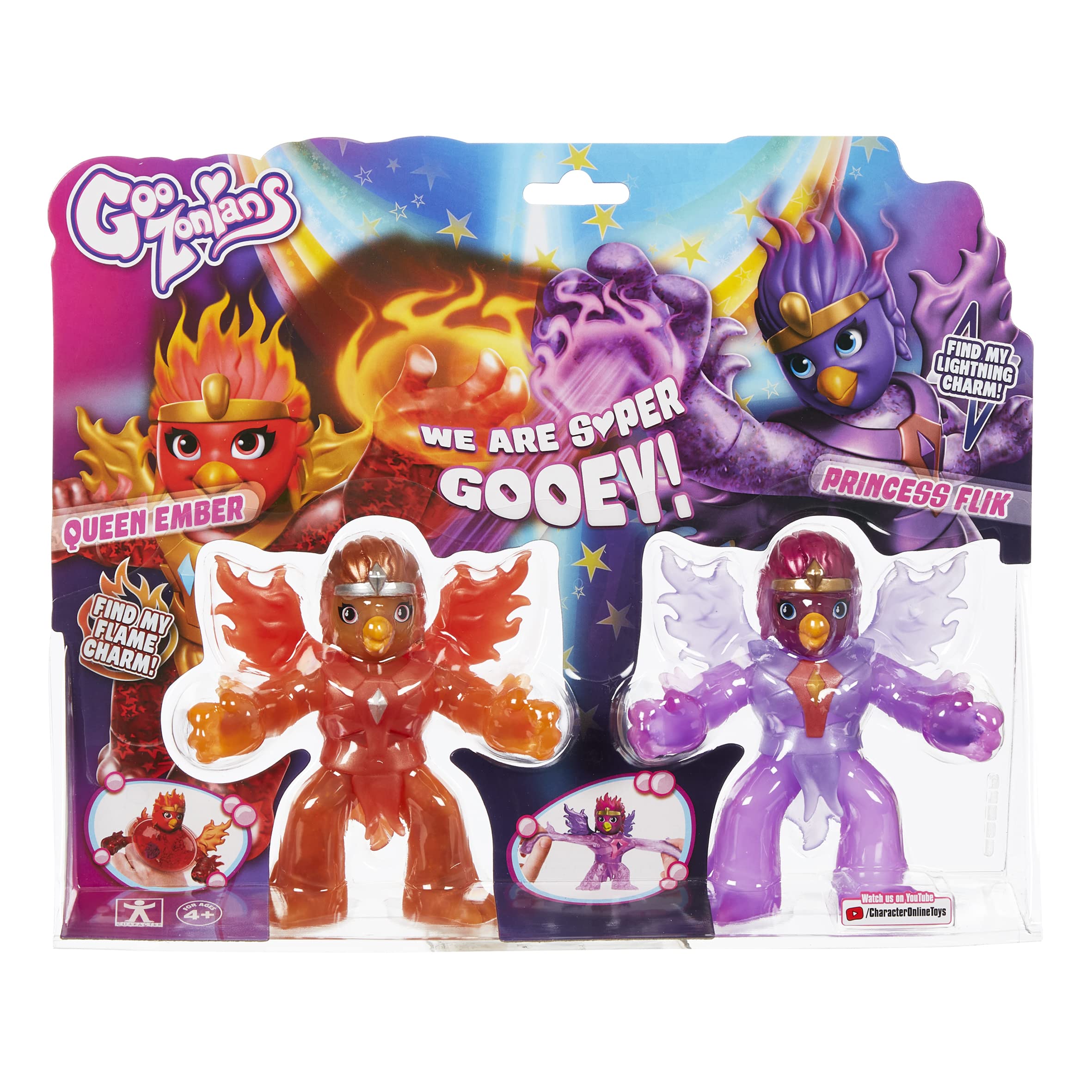Goozonians Twin Pack, Stretchy, Squishy Colourful Toy for Girls