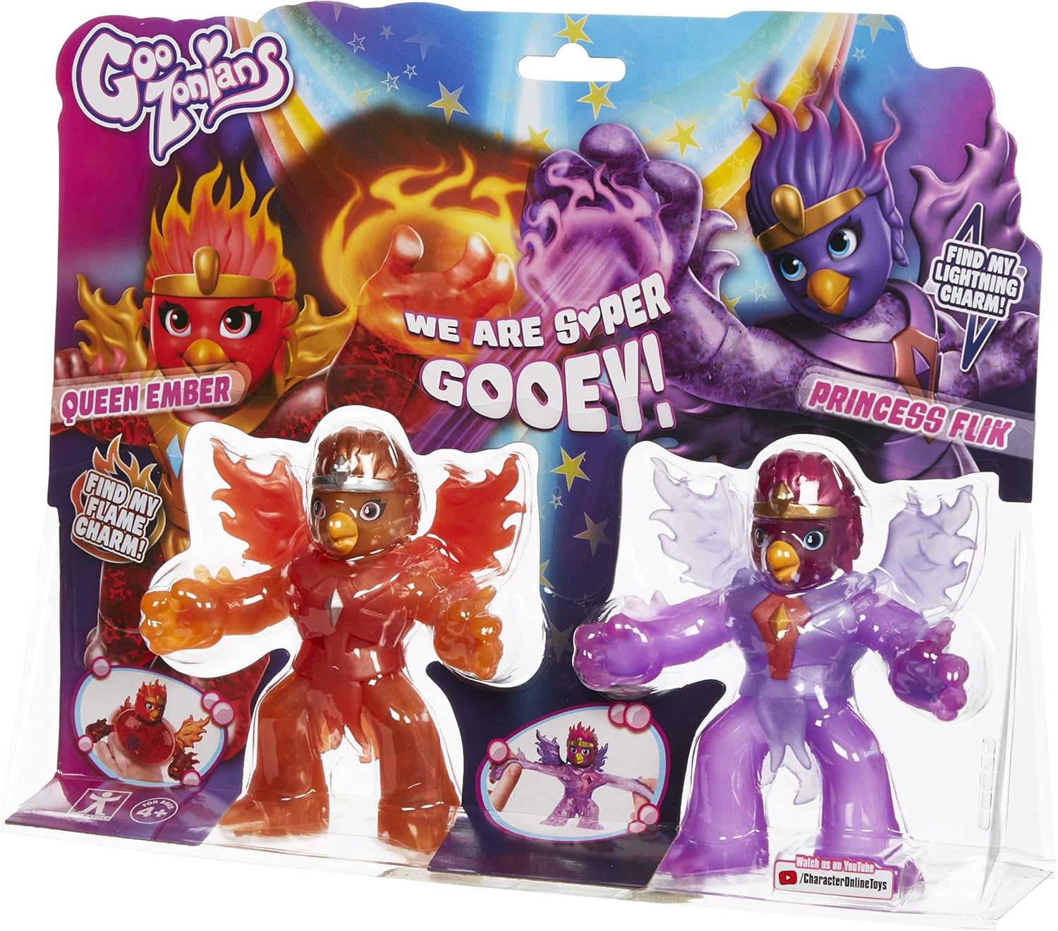 Goozonians Twin Pack, Stretchy, Squishy Colourful Toy for Girls