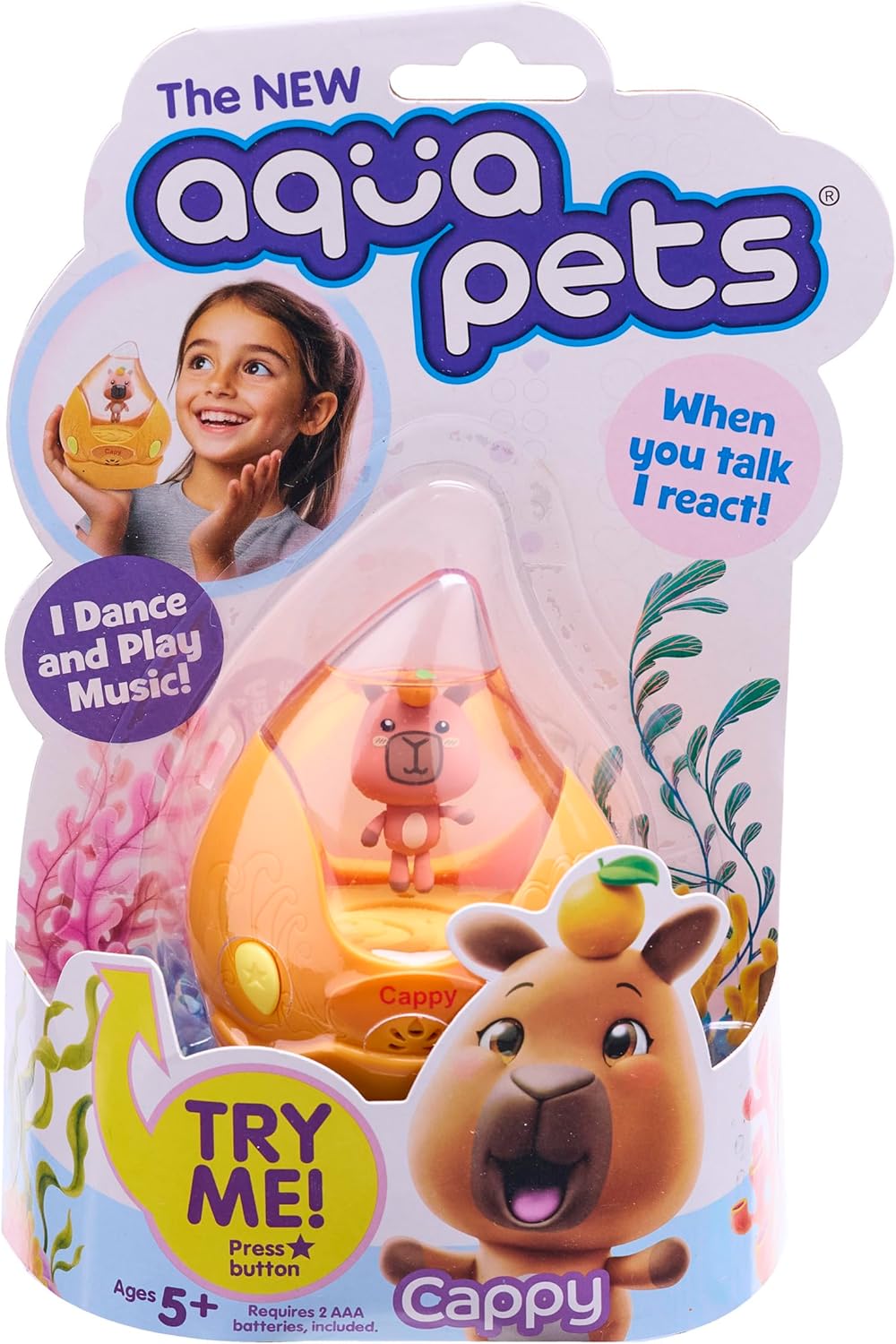 Aquapets CAPPY interactive dancing pets