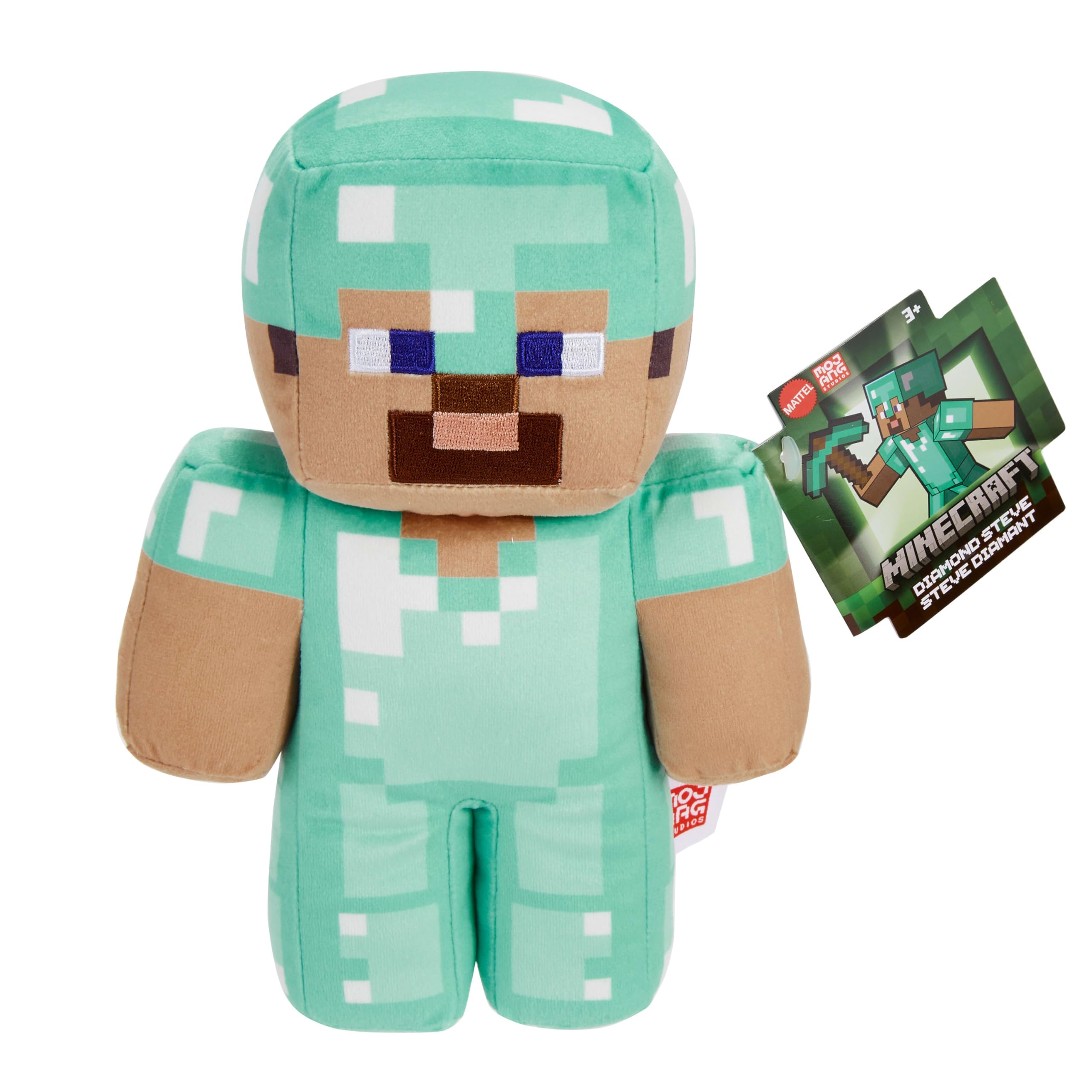 Minecraft Plush Diamond Steve Character Soft Doll 8 Inch