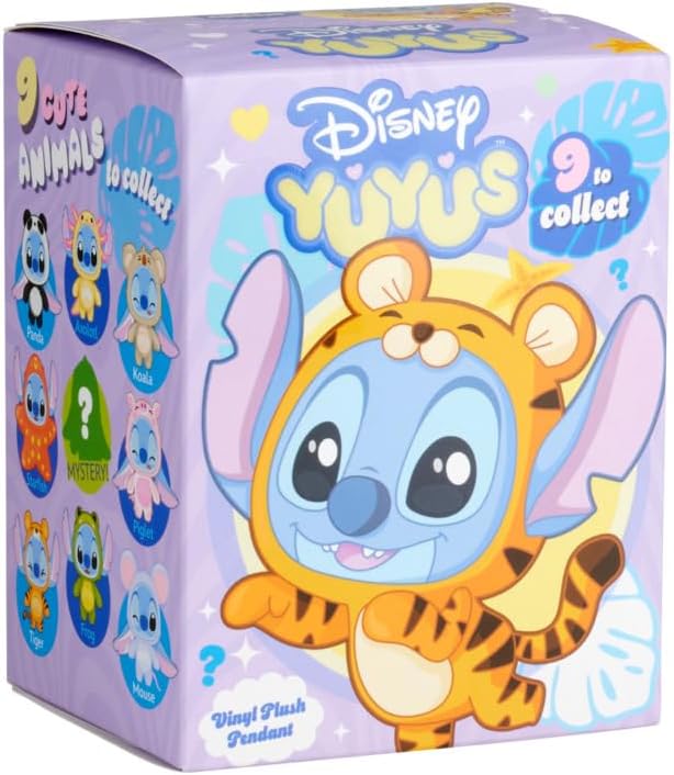 Simba Official Disney Yuyu's Stitch Blind Box Vinyl Plush Collectible - 1 supplied at random.
