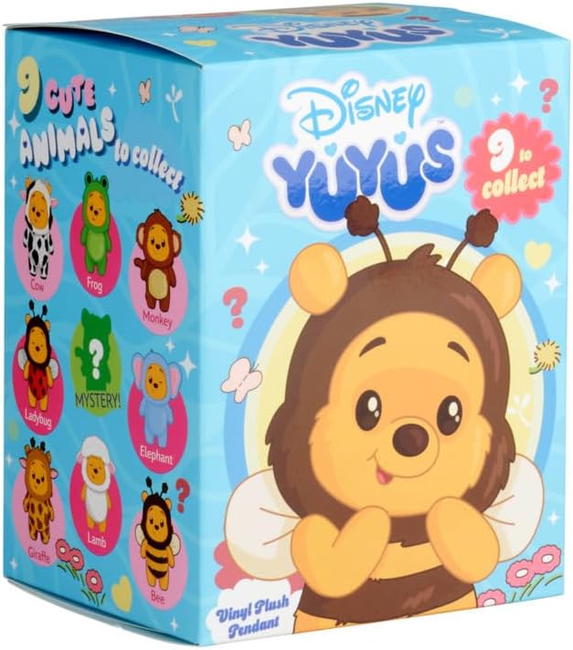 Official Disney Yuyus Winnie the Pooh Blind Box Vinyl Plush Collectible one supplied at random.