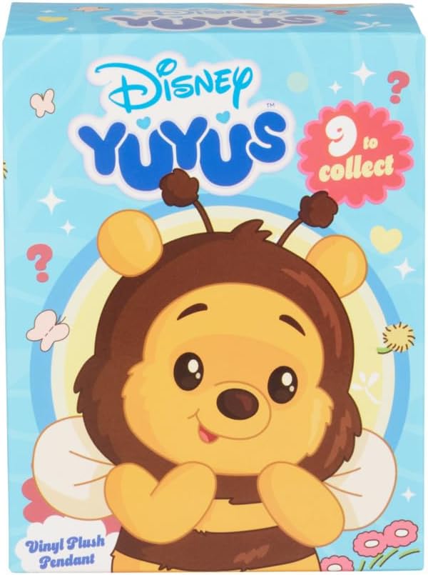 Official Disney Yuyus Winnie the Pooh Blind Box Vinyl Plush Collectible one supplied at random.