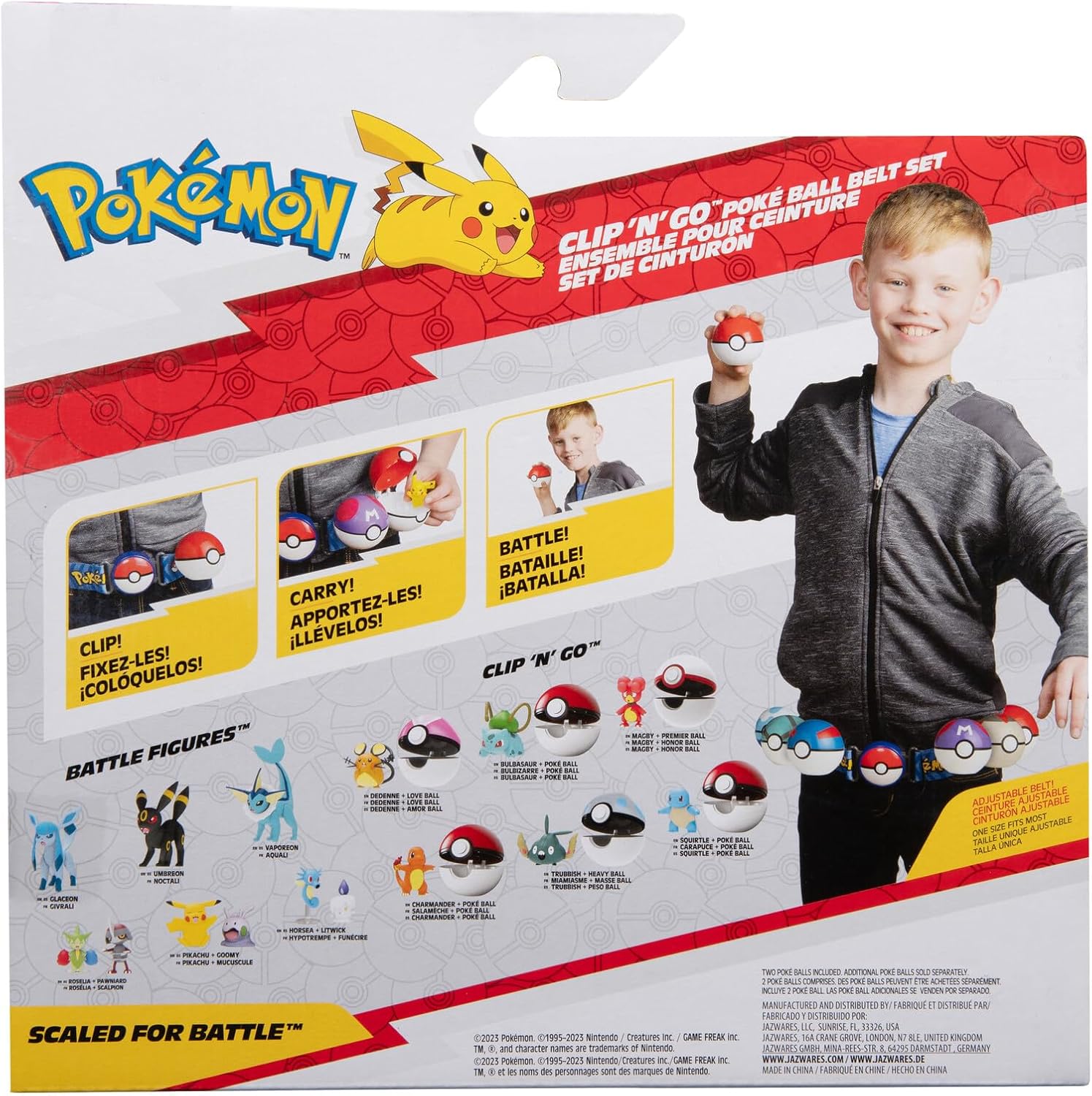 Pok�mon Clip ?N? Go Belt Set 2Inch CHARMANDER Battle Figure with Clip ?N? Go Belt