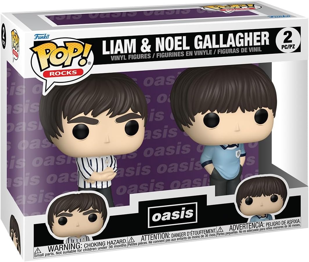 Funko Pop! Rocks: Oasis - Liam & Noel Gallagher 2Pack Vinyl Figures