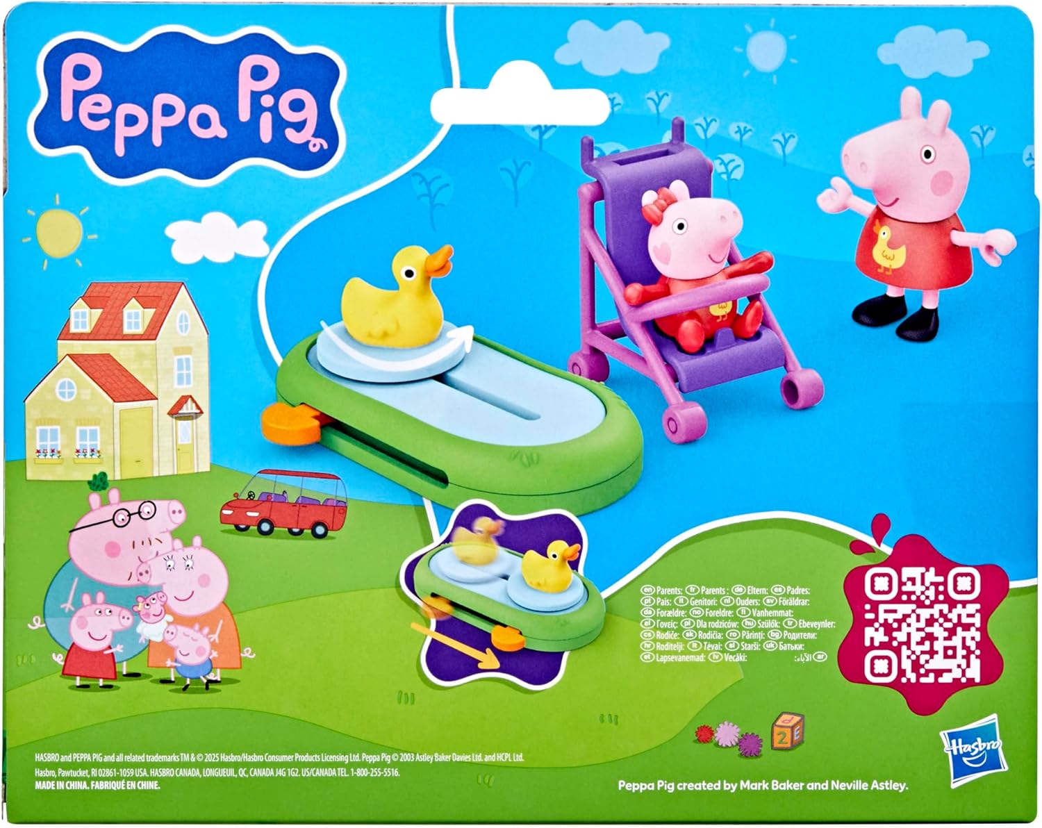PEPPA PIG Peppa's Family of Five with Baby Evie Poseable Figures