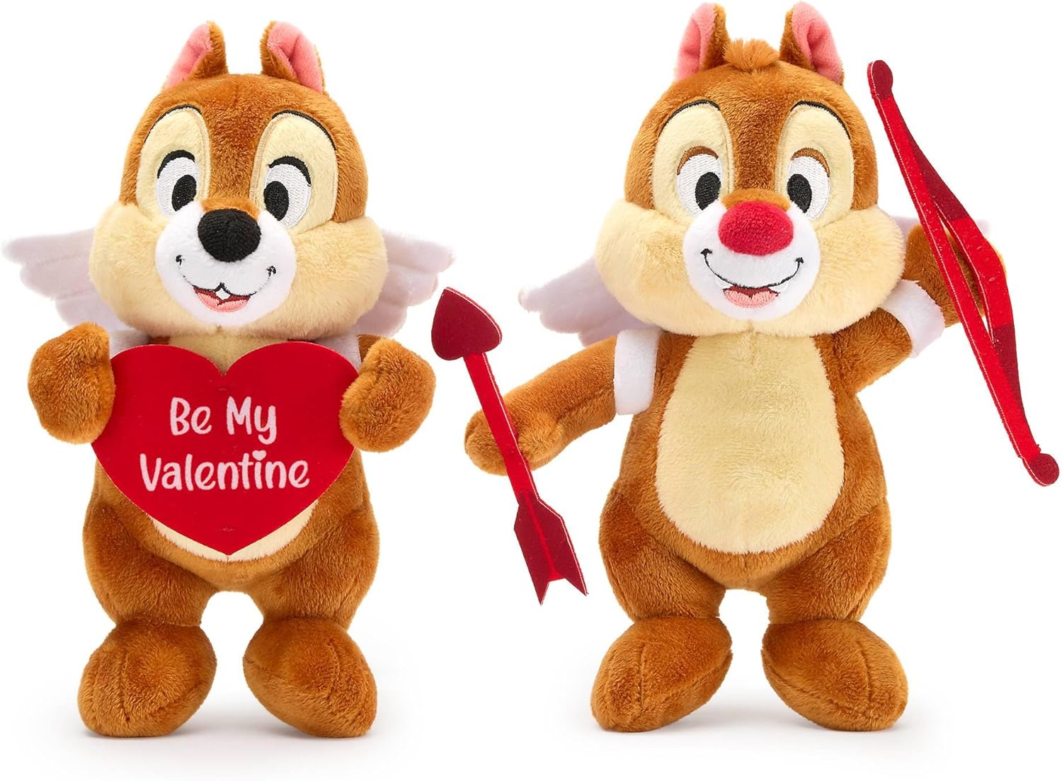 Disney Store Official Chip ?n Dale Valentine Sweethearts 30cm Soft Plush Toy Set