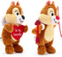Disney Store Official Chip ?n Dale Valentine Sweethearts 30cm Soft Plush Toy Set