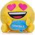 Emoji 7Inch/18cm Heart Eyes Love You X Emoji Soft Plush Toy