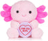Swizzels Love Hearts 7Inch/18cm Love You Alotl Axolotl Soft Plush Toy