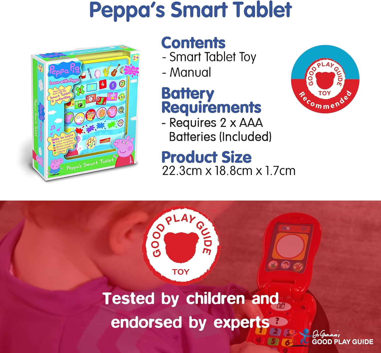 Peppa Pig Peppa's Smart Tablet Toy for Kids
