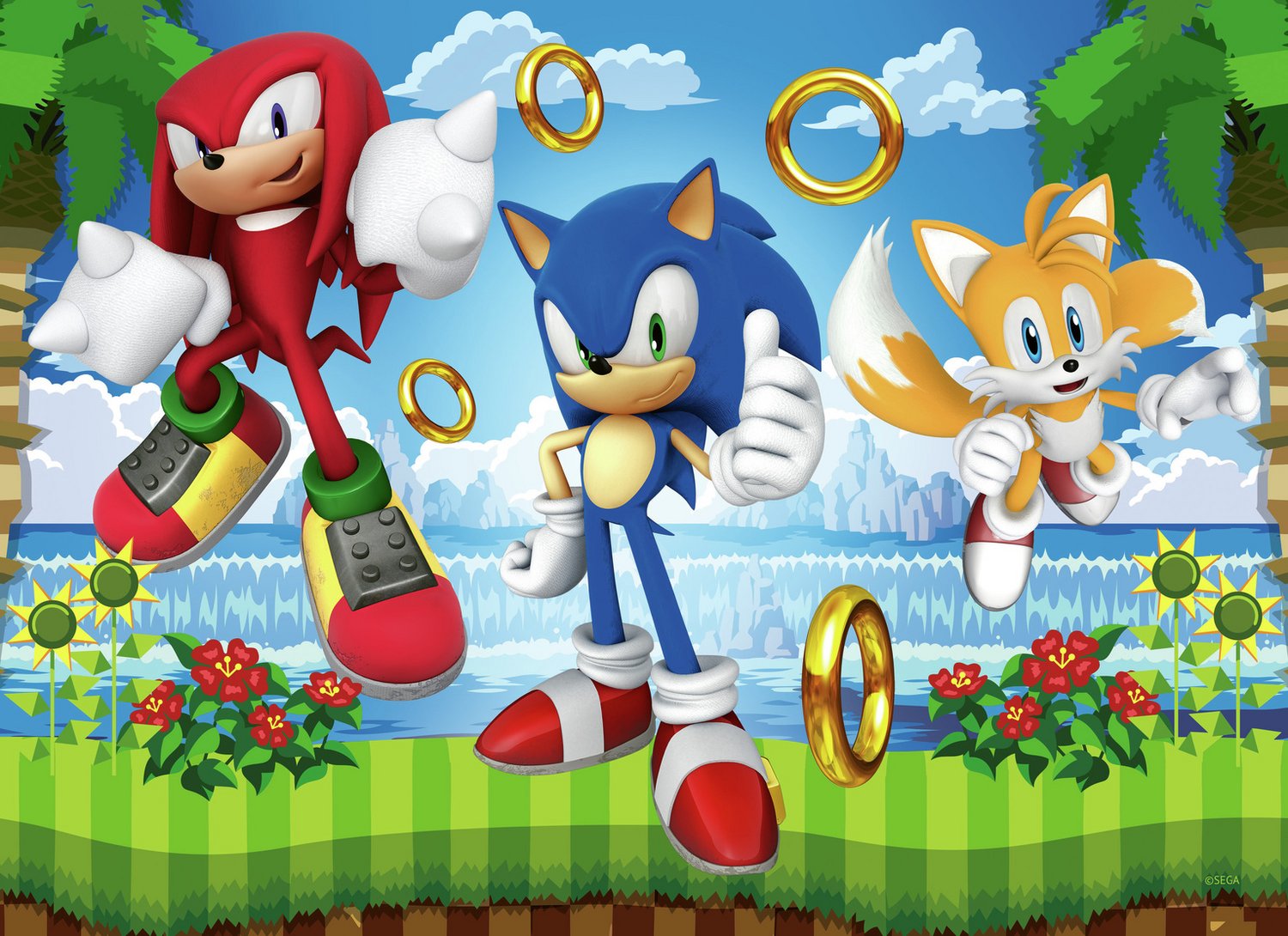 Ravensburger Sonic the Hedgehog 4-Piece 100 Puzzle Set