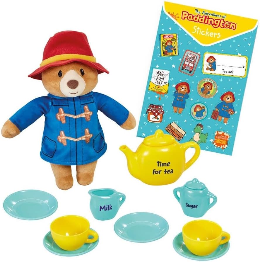 Rainbow Designs Paddington's Toy 9 Piece Children's Tea Set with Suitcase