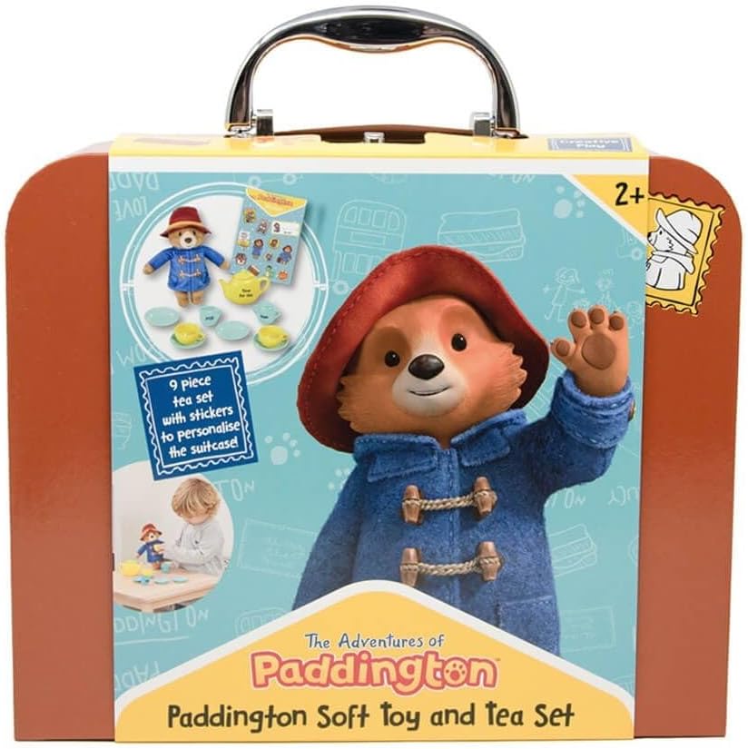 Rainbow Designs Paddington's Toy 9 Piece Children's Tea Set with Suitcase