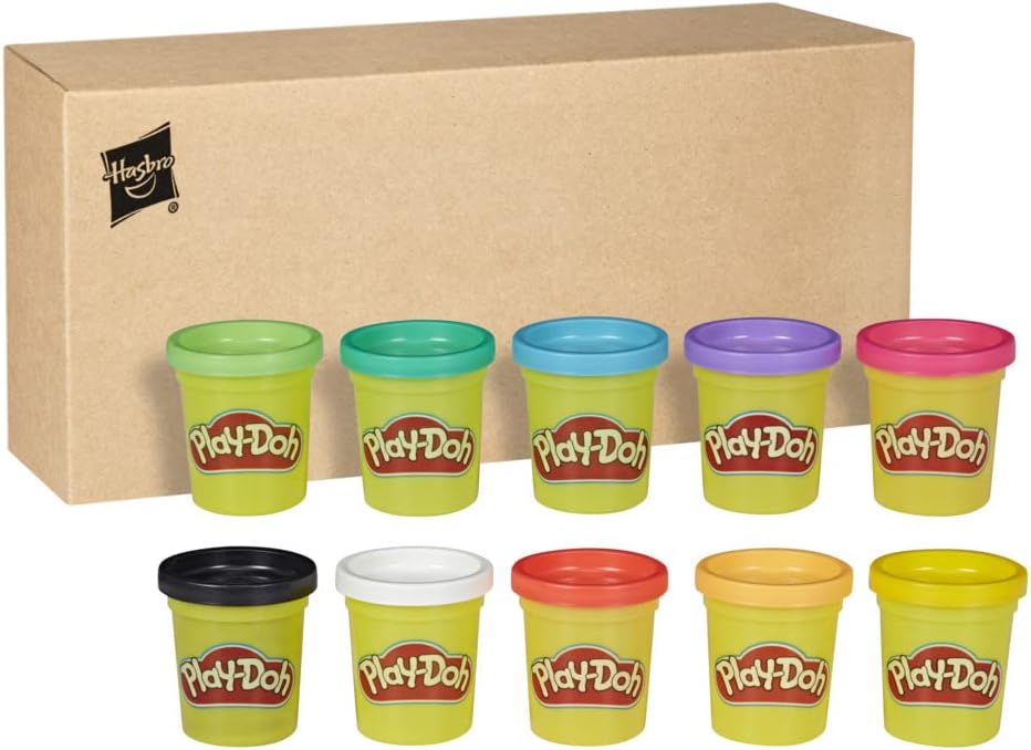 Play Doh 10-Pack of Non-Toxic Modelling Compound, 2-Ounce Cans