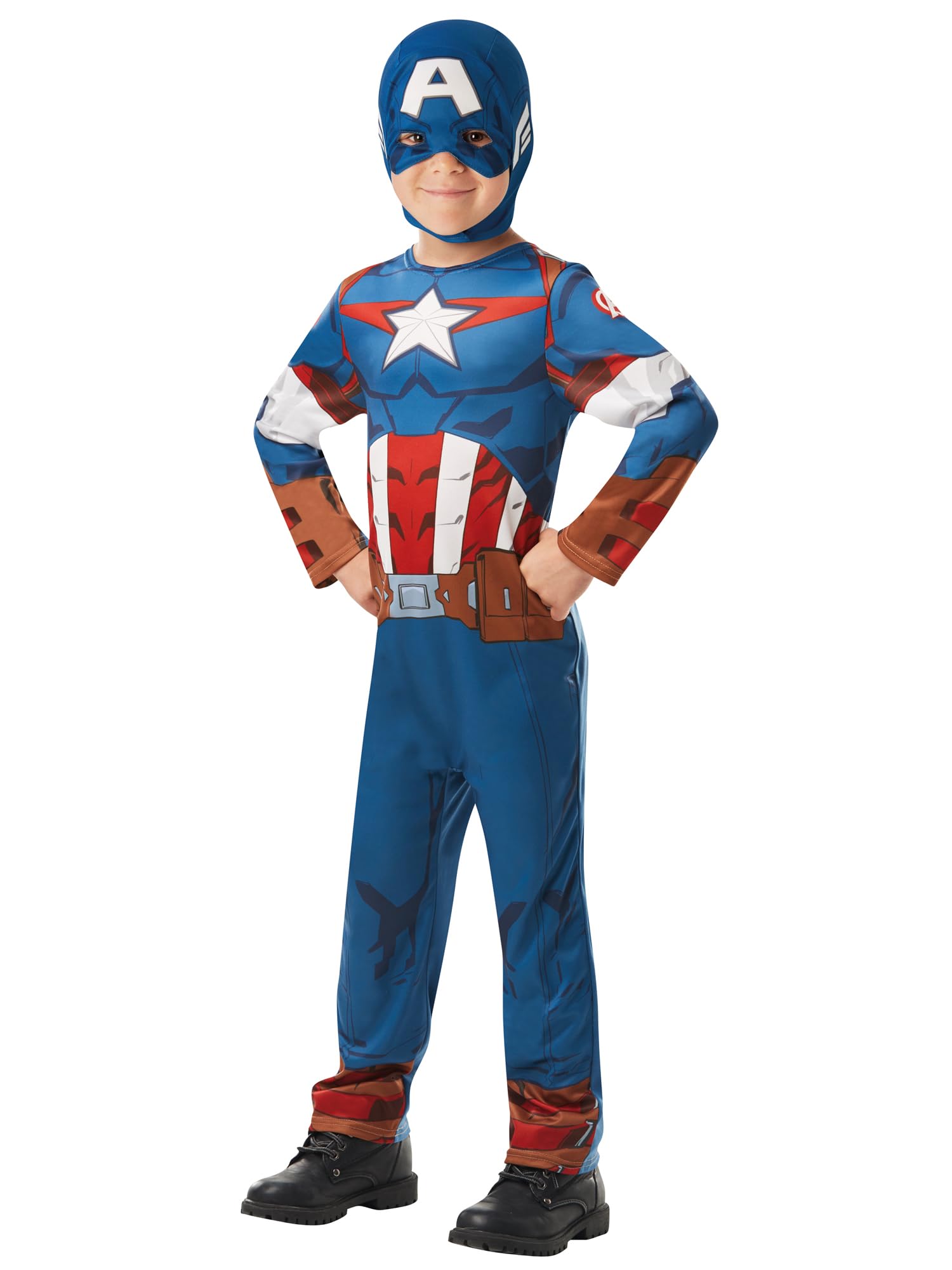 Rubie's Official Marvel Avengers CAPTAIN AMERICA Childs Costume Size 5 to 6 Years